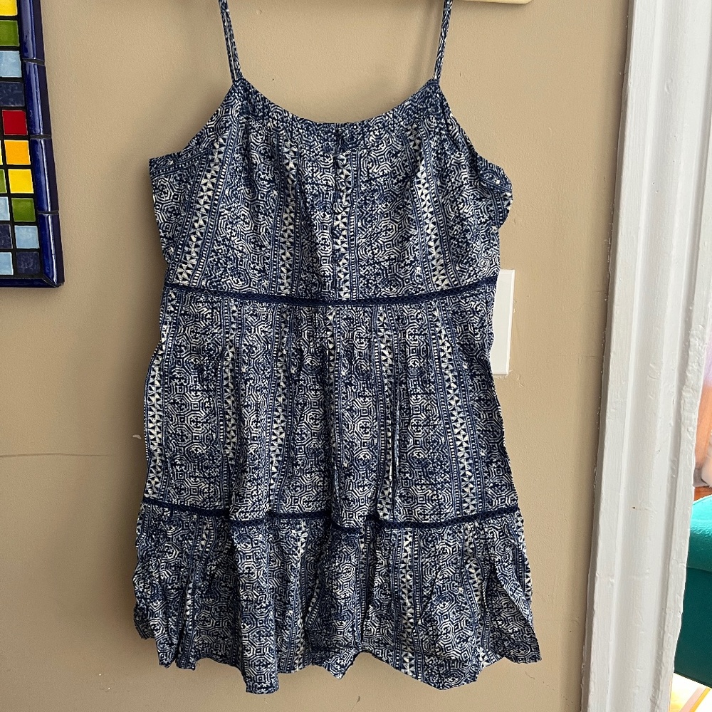 Urban Outfitters summer dress, blue and white